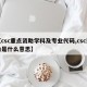 【csc重点资助学科及专业代码,csc资助是什么意思】
